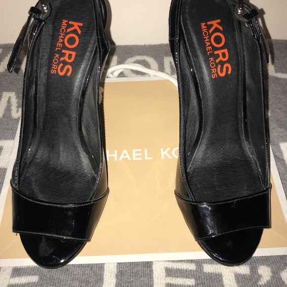 KORS Michael Kors Shoes - 💯% Authentic Michael Kors Black Wedges
